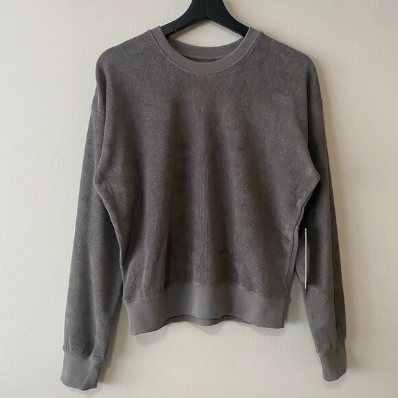 NWT Paper Label 100% Cotton Sasha Sweatshirt Charcoal Grey - Picture 1 of 12